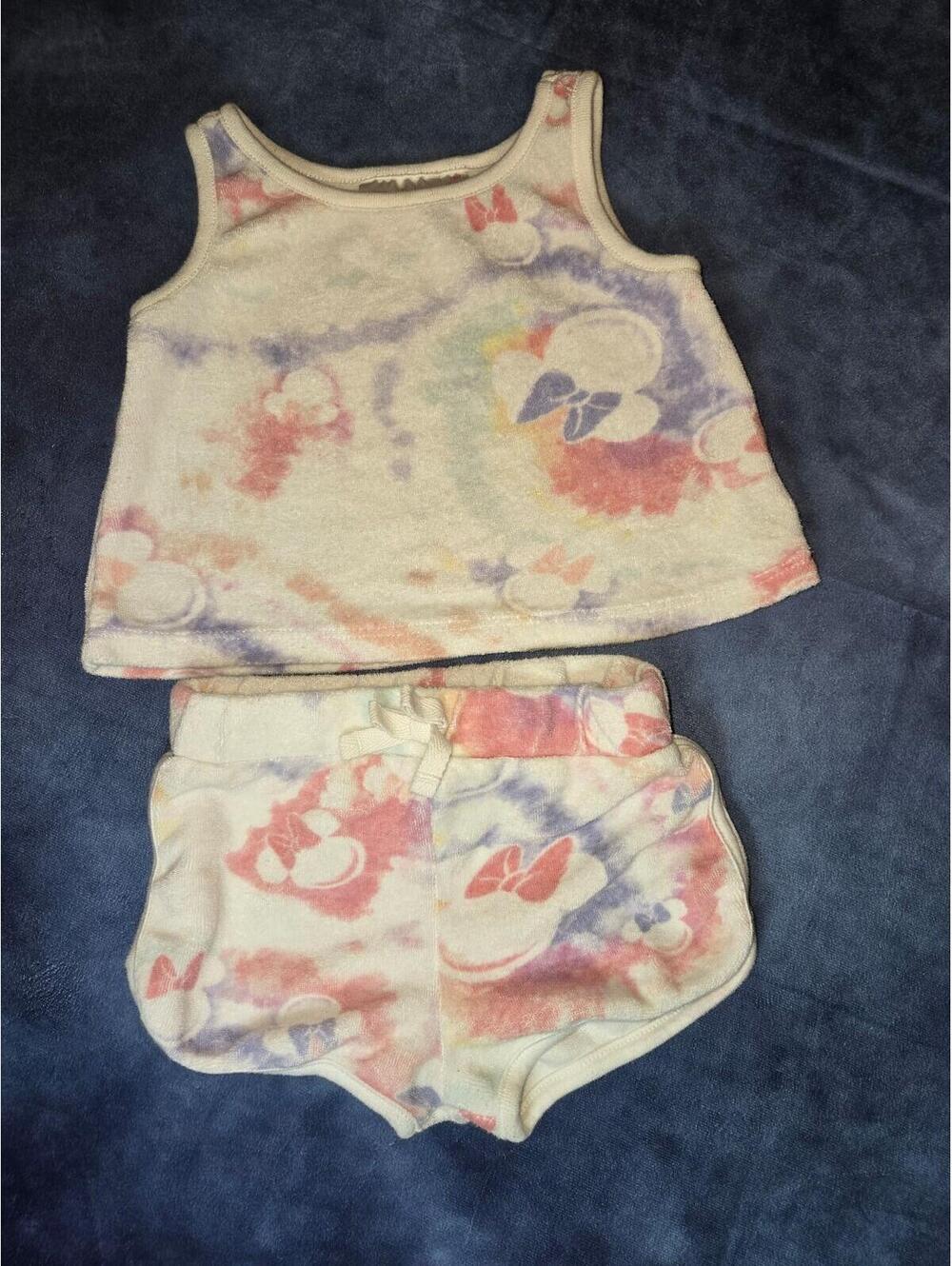 Minnie mouse tye dye summer outfit